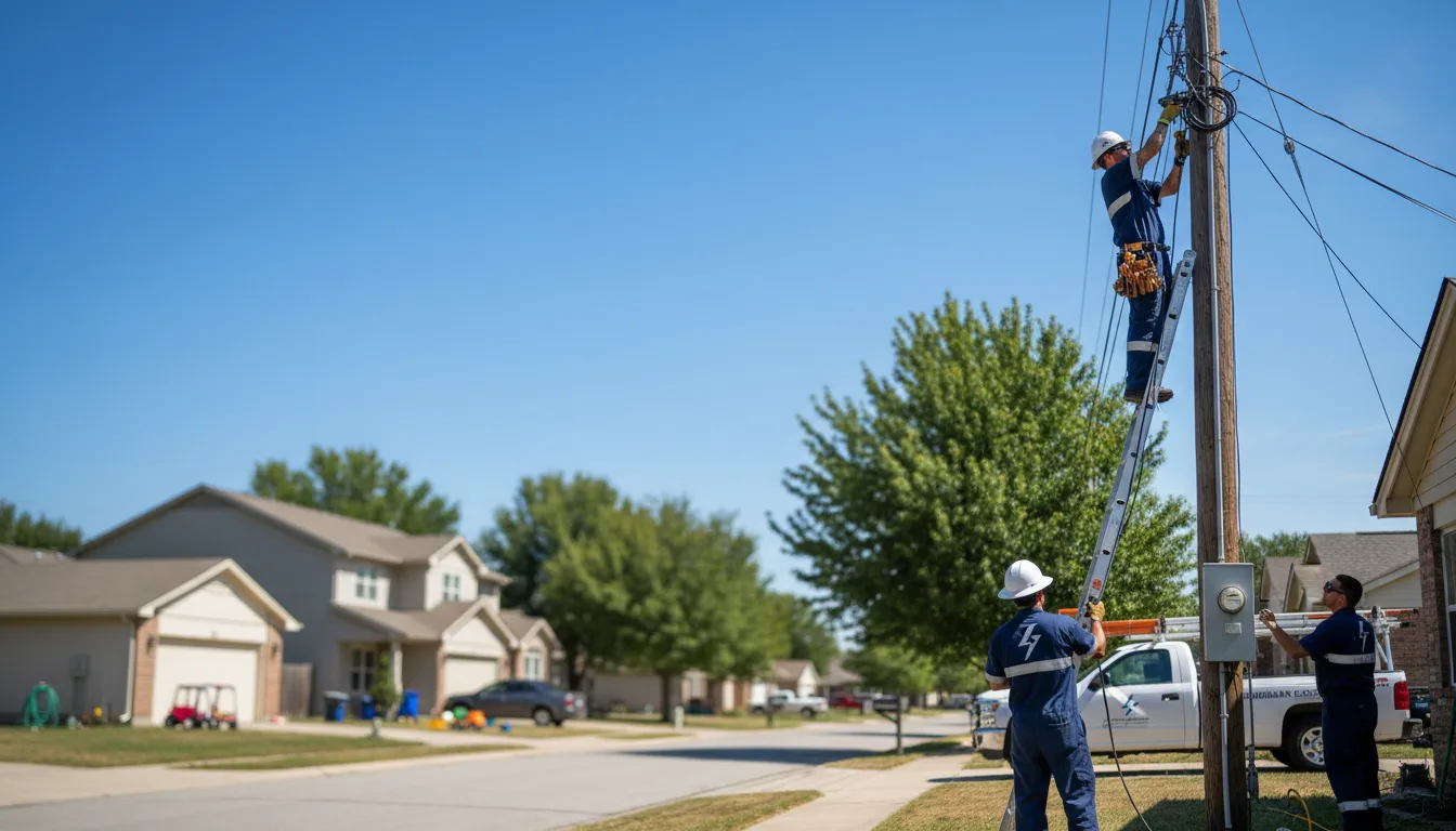 Residential electrician providing installation services in Pena Blanca, NM